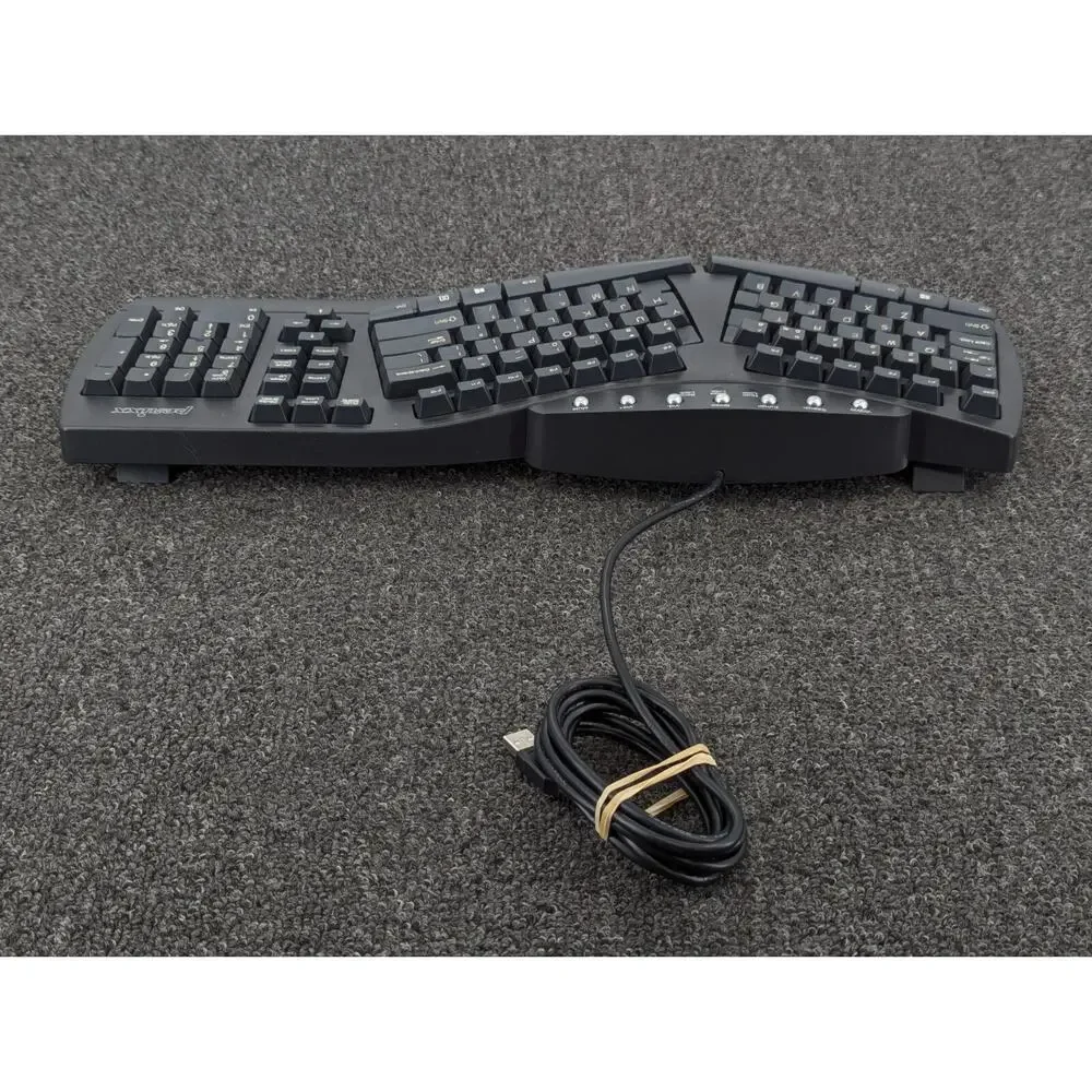 Perixx PERIBOARD-512 Wired Split Ergonomic Keyboard Multimedia Keys Palm Rest